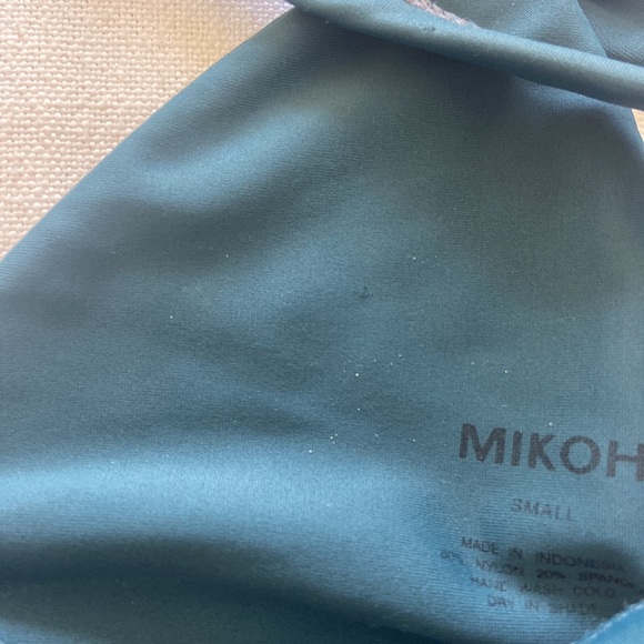 Teal Blue Ribbon Bikini Top - Picture 5 of 7